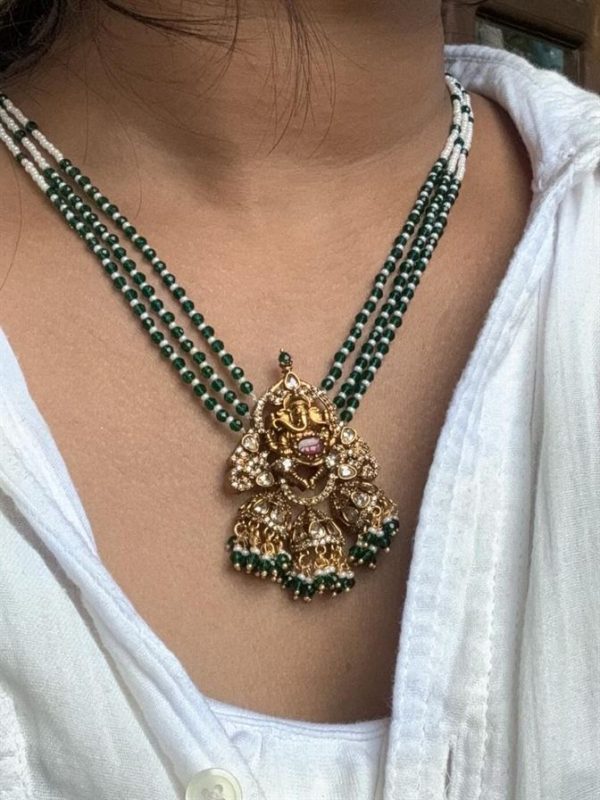 Ad Pillayar Green Pearl Haram - Image 2