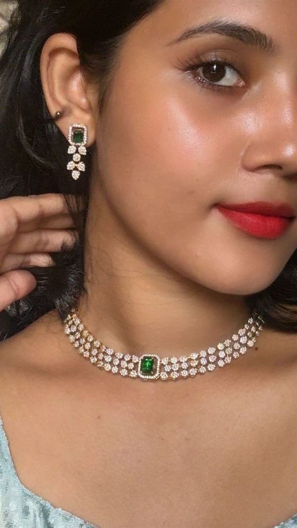 Premium ad exchangeable necklace with earrings