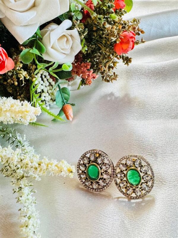Stud Earrings(Green)
